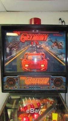 Getaway Haute Vitesse II Flipper Williams Arcade Machine. Led Kit Instal. Bateau Gratuit