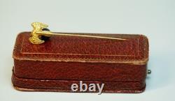 Globe Terrestre Aigle Impérial 1880 Broche en Or 18K/72 Lapis Lazuli Diamant