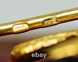 Globe Terrestre Aigle Impérial 1880 Broche en Or 18K/72 Lapis Lazuli Diamant