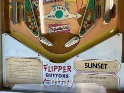 Gottlieb 1962 Flipper Sunset