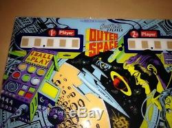 Gottlieb Espace Extra-atmospherique Pinball Machine Retour Verre Restauration -grande Americana Pop