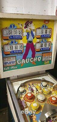 Gottlieb Gaucho 4 Joueur Pinball Livraison Gratuite Sur Ce Flipper