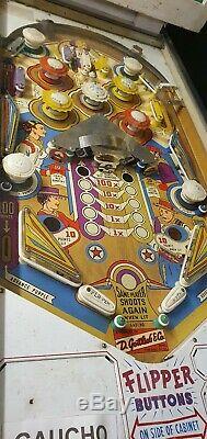 Gottlieb Gaucho 4 Joueur Pinball Livraison Gratuite Sur Ce Flipper