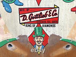 Gottlieb King Of Diamonds Flipper Game Machine Playfield Em Wedgehead