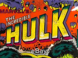Gottlieb L'incroyable Hulk Pinball Machine Game Backglass