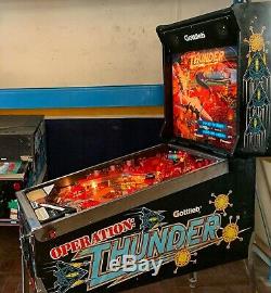 Gottlieb Pinball Opération Tonnerre 1992 Flipper 100% De Travail Cond. Mint Cond