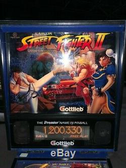 Gottlieb Pinball Street Fighter Championship Machine 1992 Pin Superbe