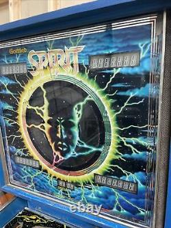 Gottlieb Spirit Pinball Machine 80a Rare Expédition Dans Le Monde Entier