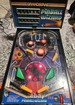 Grandstand Pinball Wizard Vintage 1983 - Entièrement fonctionnel! Adaptateur d'origine - Super amusant