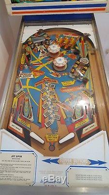 Jeu D'arcade À Collectionner De Machine Originale De 1977 De Jet Spin Gottlieb Pinball