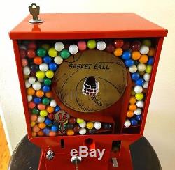 Jeu De Machine À Vendre Vintage De Vente De Pinball Gumball De Basket-ball De Côte De 1 Cent