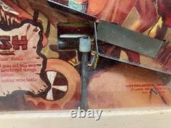 Jeu de Bagatelle Vintage AMBUSH Poosh M Up Table Pinball Northwestern avec Boîte