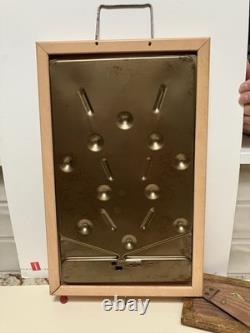 Jeu de Bagatelle Vintage AMBUSH Poosh M Up Table Pinball Northwestern avec Boîte