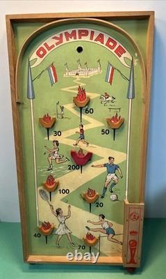 Jeu de Bagatelle Vintage Antique Olympiade des Jeux Olympiques d'Amsterdam 1928