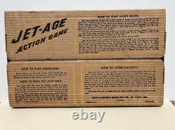 Jeu de Bagatelle Vintage JET AGE Poosh M Up Table de Pinball Avions avec boîte NOS