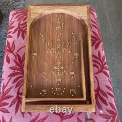 Jeu de Bagatelle de Poche Vintage en Bois de Sheesham