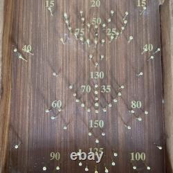 Jeu de Bagatelle de Poche Vintage en Bois de Sheesham