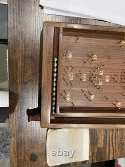 Jeu de Bagatelle de Poche Vintage en Bois de Sheesham