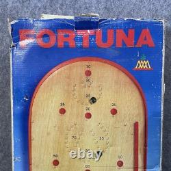 Jeu de Bagatelle en Bois Fortuna Vintage - Arcade Rétro de Style Flipper