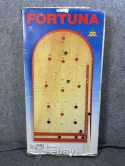 Jeu de Bagatelle en Bois Fortuna Vintage - Arcade Rétro de Style Flipper