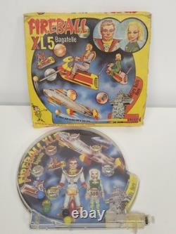 Jeu de bagatelle flipper Fireball XL5 Gerry Anderson vintage Louis Marx 1963, en boîte
