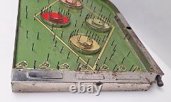 Jeu de broche de chasse de clocher de Lindstorm vintage Bagatelle en bois des années 1930 aux États-Unis