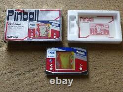 Jeu de cartes électronique Gakken Pinball LCD portable vintage en boîte PWO