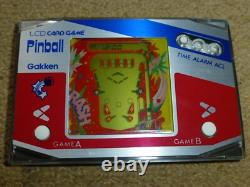 Jeu de cartes électronique Gakken Pinball LCD portable vintage en boîte PWO