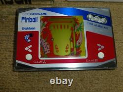 Jeu de cartes électronique Gakken Pinball LCD portable vintage en boîte PWO