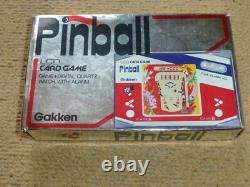 Jeu de cartes électronique Gakken Pinball LCD portable vintage en boîte PWO