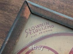 Jeu de flipper CLOWNING UP vintage des années 1930, fabriqué à St. Louis, MO, jeux de carnaval, très bon état (EUC)
