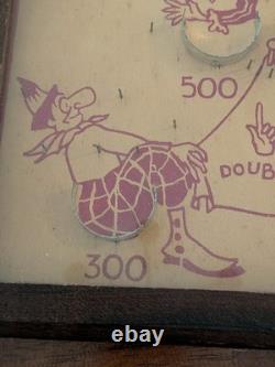 Jeu de flipper CLOWNING UP vintage des années 1930, fabriqué à St. Louis, MO, jeux de carnaval, très bon état (EUC)