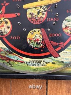 Jeu de flipper Lindstrom's Airways avec 36 jeux de bagatelle Bingo Lindstrom 1934