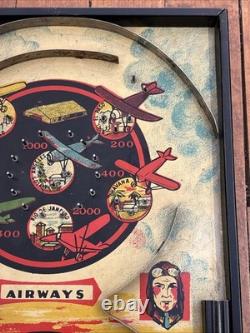 Jeu de flipper Lindstrom's Airways avec 36 jeux de bagatelle Bingo Lindstrom 1934
