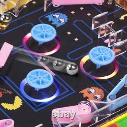 Jeu de flipper Pac-Man Arcade Pro avec tableau de scores LED double et sons, cadeau pour enfants