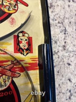 Jeu de flipper Vintage 1934 Airways avec enseigne d'avion Bingo Lindstrom Tool & Toy Co