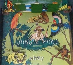 Jeu de flipper Vintage Jungle Hunt G-670 Gotham Pressed Steel Corp New York U. S. A