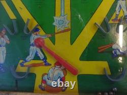 Jeu de flipper d’action de baseball Slugger des années 1950 Poosh-M-Up Northwestern Vintage