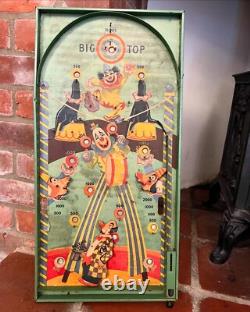 Jeu de flipper de cirque/fête foraine BIG TOP des années 1930 par Spears, Angleterre