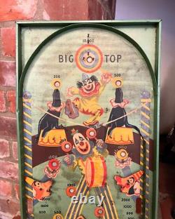 Jeu de flipper de cirque/fête foraine BIG TOP des années 1930 par Spears, Angleterre