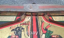 Jeu de flipper de table Alamo Vintage Joseph Schneider des années 1930 avec des balles jouet fabriqué aux États-Unis à New York