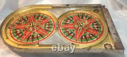 Jeu de flipper de table en métal Vintage 1933 Lindstom Gold Star, 24 pouces de hauteur