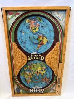 Jeu de flipper de table en métal Vintage 'Round the World, jouet durable et nouveauté NYC
