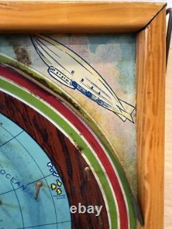 Jeu de flipper de table en métal Vintage 'Round the World, jouet durable et nouveauté NYC