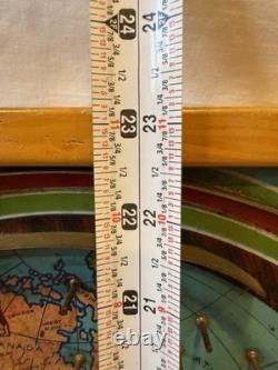 Jeu de flipper de table en métal Vintage 'Round the World, jouet durable et nouveauté NYC