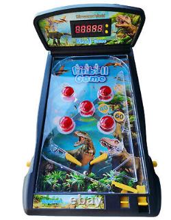 Jeu de flipper électronique, machine à pinball de dinosaures, adaptée aux enfants et aux adultes