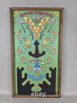 Jeu de flipper militaire Vintage POOSH-M-UP Victory Bomber NORTHWESTERN Toys 5 en 1