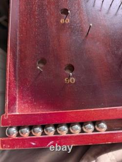 Jeu de table Bagatelle en bois vintage d’antan