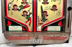 Jeu de table de flipper Alamo Joseph Schneider vintage, sans verre ni billes