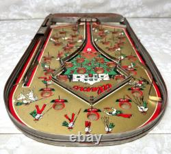 Jeu de table de flipper Alamo Joseph Schneider vintage, sans verre ni billes